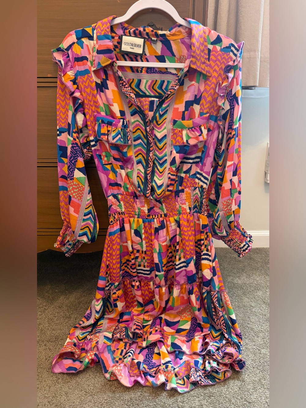 Gold & Silver Paris Dress (NWOT)